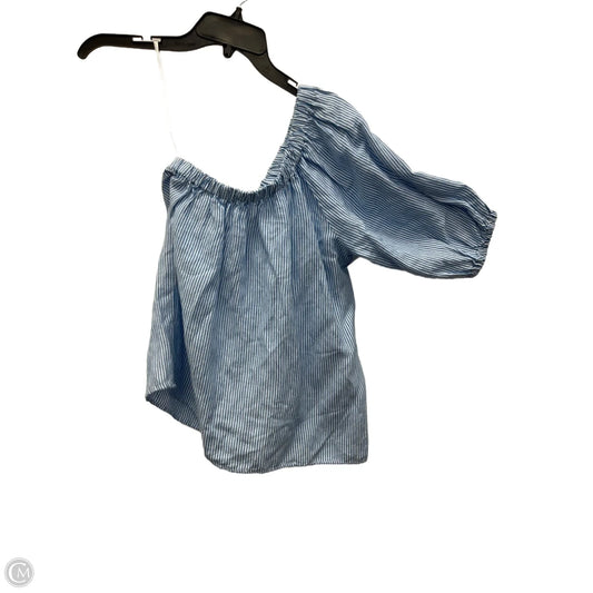 Top 3/4 Sleeve By Loft In Striped Pattern, Size: Xsp