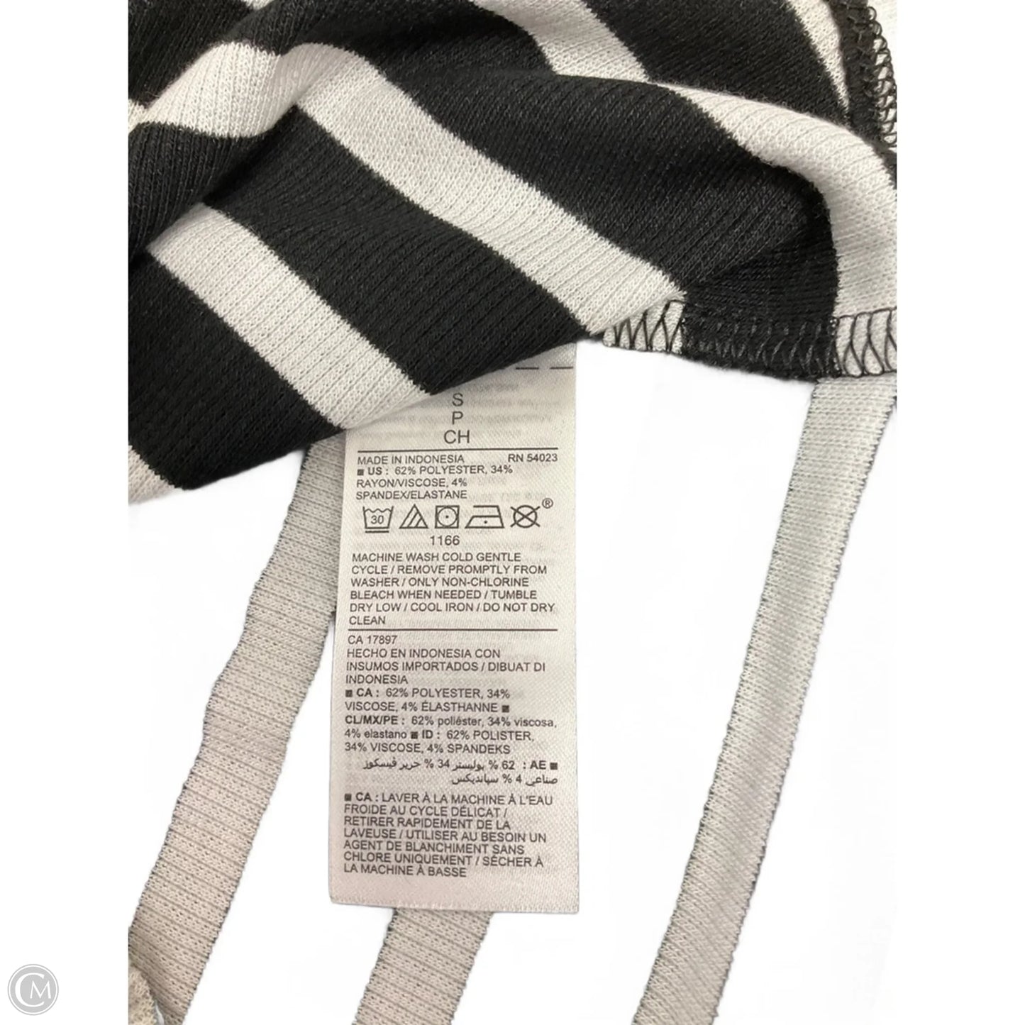 Top Sleeveless Basic By Old Navy In Striped Pattern, Size: S