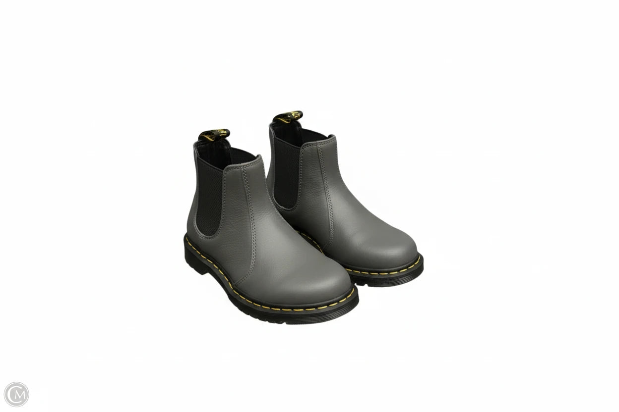 Boots Ankle Flats By Dr Martens In Grey, Size: 8