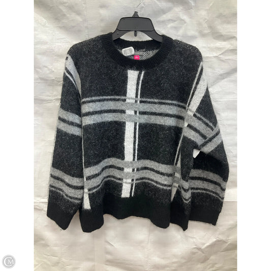 Sweater By Vince Camuto In Black & Grey, Size: L