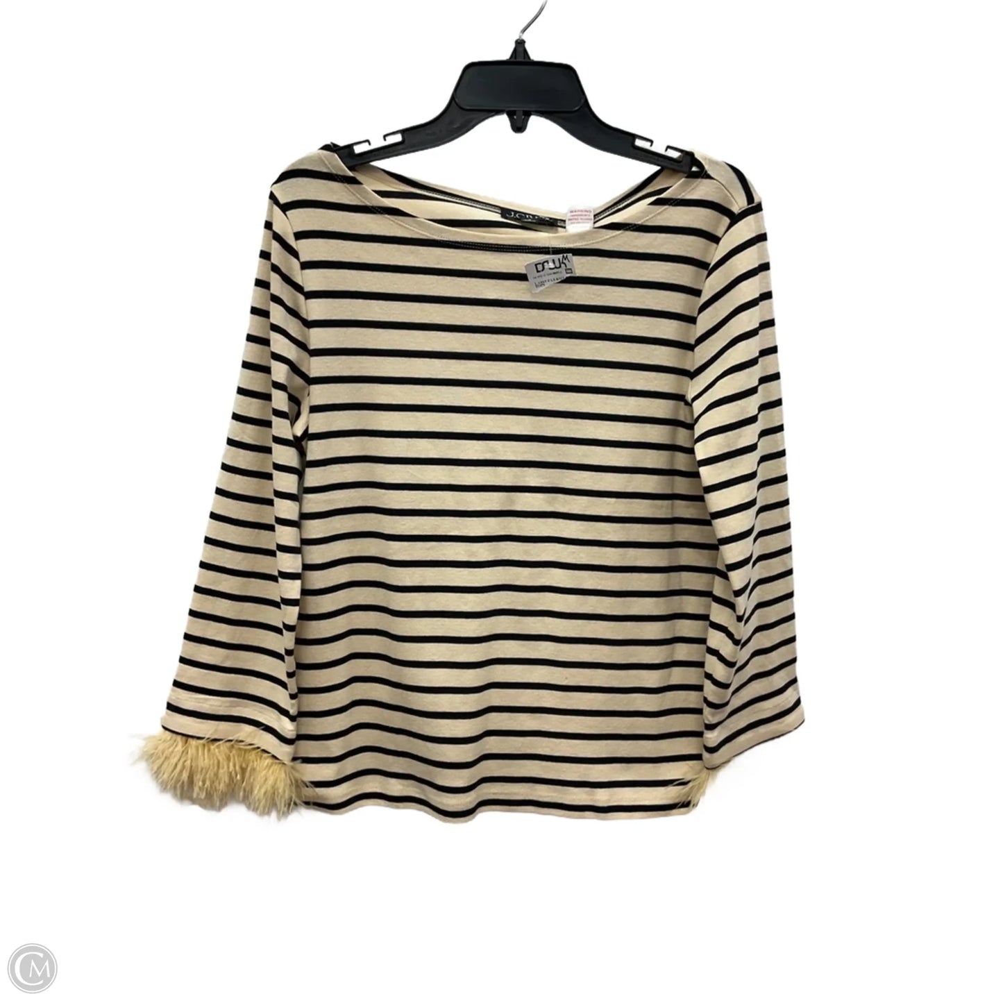 Top Long Sleeve By J. Crew In Striped Pattern, Size: M