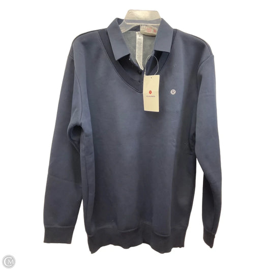 Athletic Sweatshirt Collar By Lululemon In Blue, Size: 3x