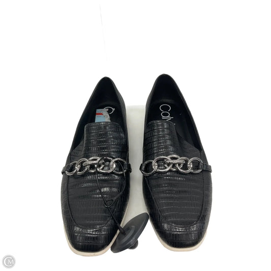 Shoes Flats By Calvin Klein In Black, Size: 7.5