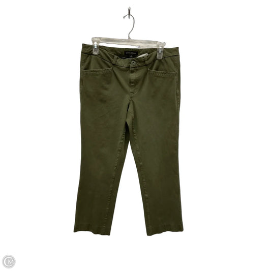 Pants Cropped By Banana Republic In Green, Size: 6