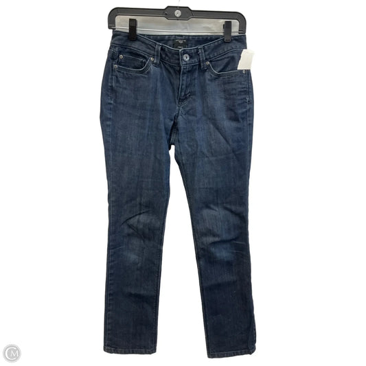 Jeans Straight By Ann Taylor In Blue Denim, Size: 2p