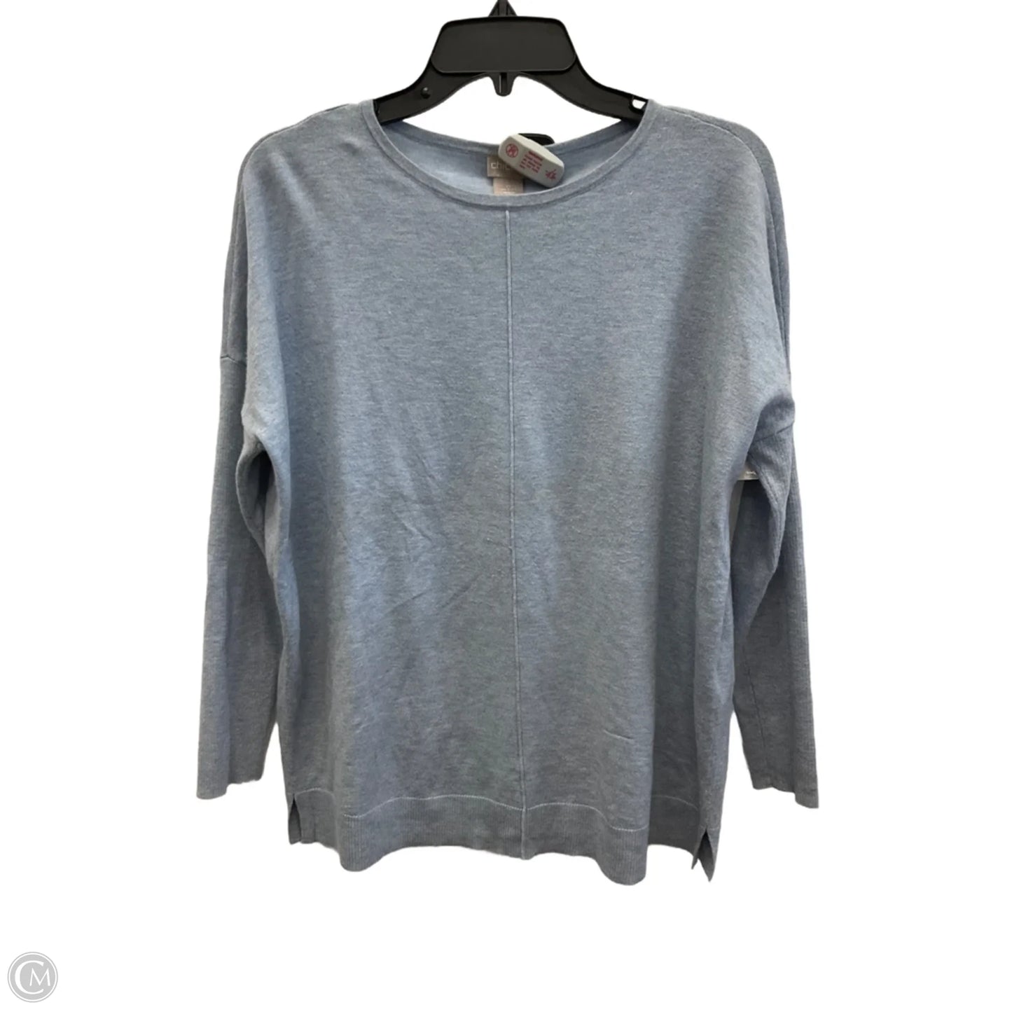 Top Long Sleeve By Chicos In Blue, Size: M