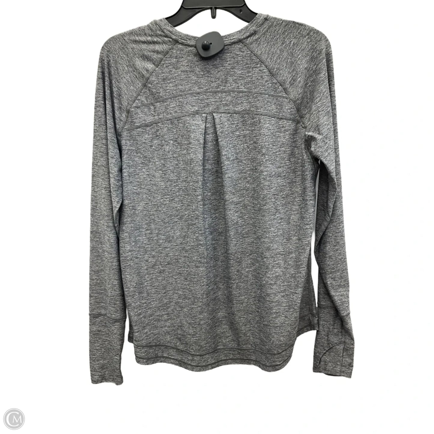 Athletic Top Long Sleeve Collar By Athleta In Grey, Size: M