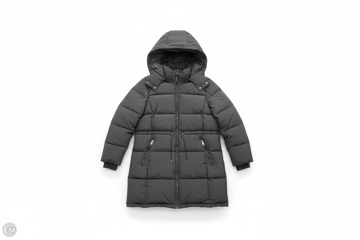 Coat Puffer & Quilted By Dkny In Black, Size: Xl