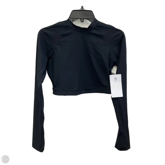 Athletic Top Short Sleeve By Athleta In Black, Size: Sp