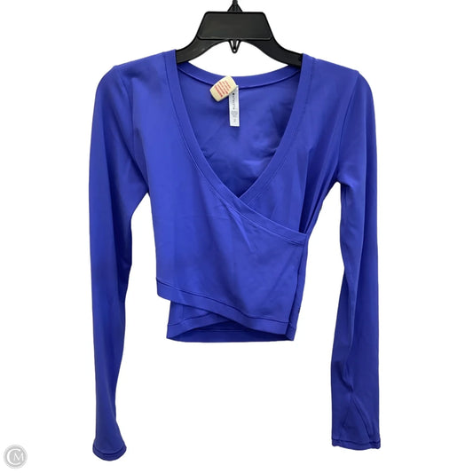 Athletic Top Long Sleeve Collar By Athleta In Purple, Size: Xs