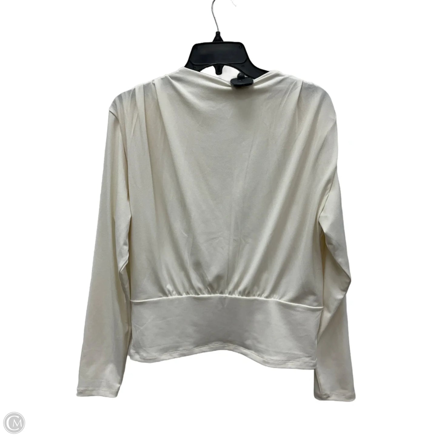 Top Long Sleeve By Abercrombie And Fitch In White, Size: L