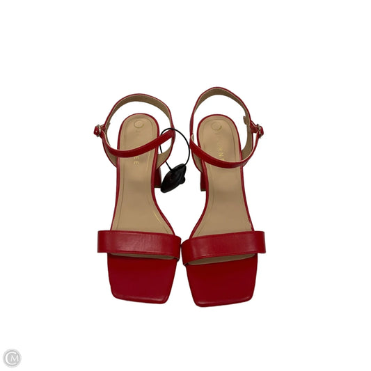 Shoes Heels Block By Journee In Red, Size: 8
