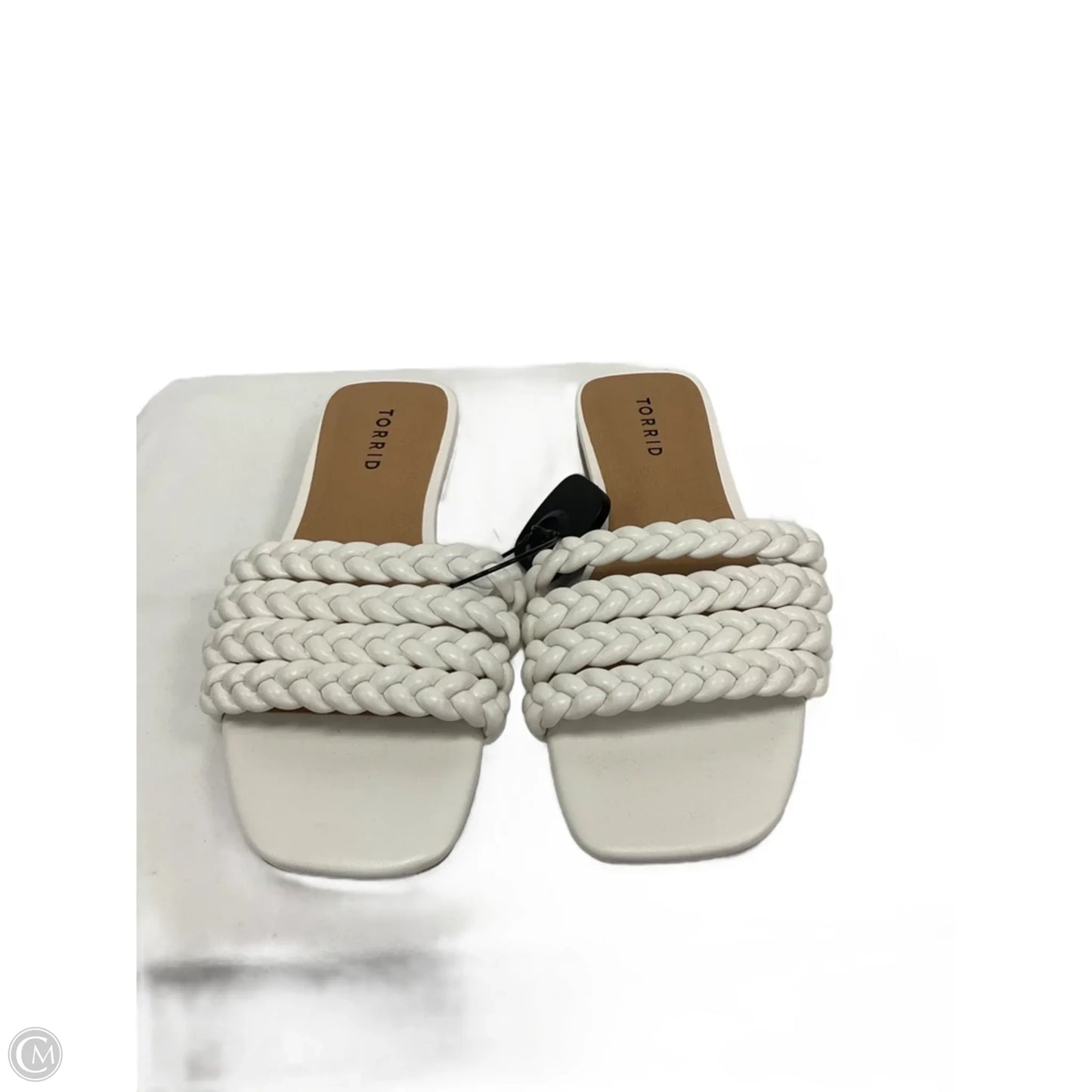 Sandals Flats By Torrid In White, Size: 8
