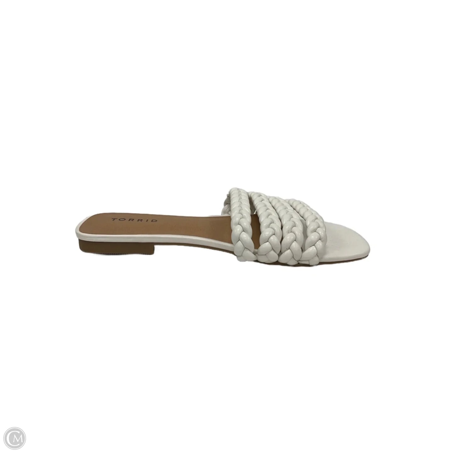 Sandals Flats By Torrid In White, Size: 8
