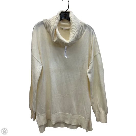 Top Long Sleeve By Loft In Cream, Size: Xl