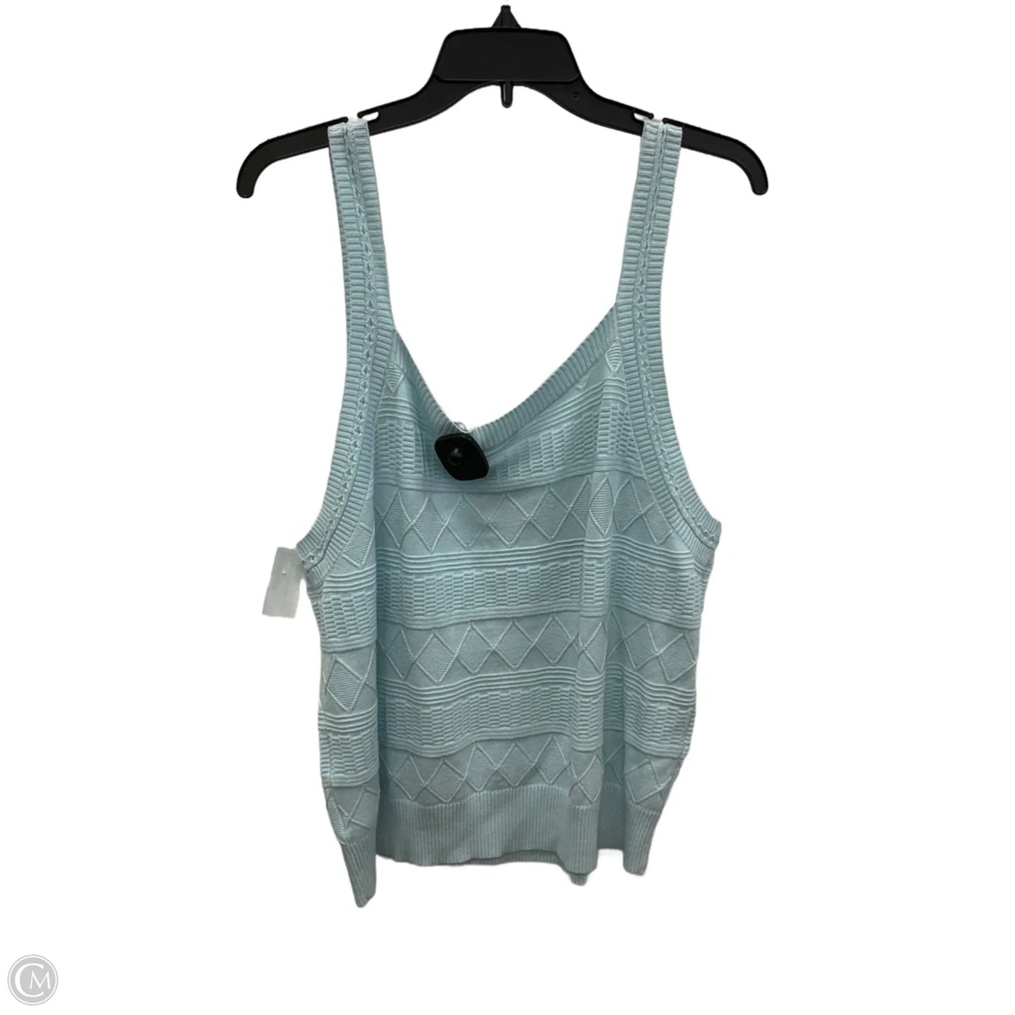 Top Sleeveless By Talbots In Blue, Size: Xl