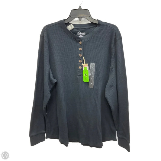 Top Long Sleeve By Natural Reflections In Black, Size: 1x