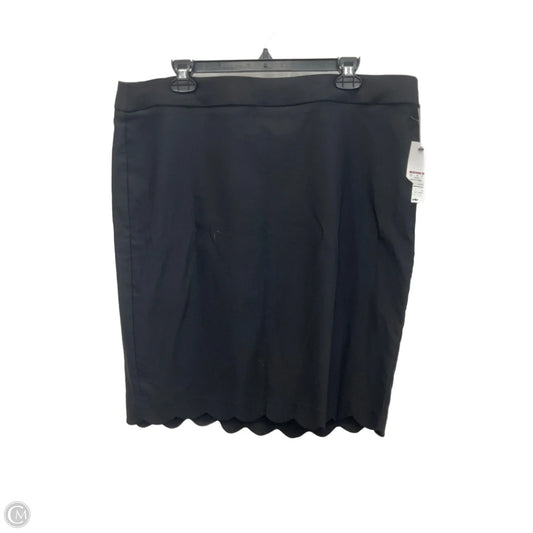 Skirt Midi By Elle In Black, Size: Xxl