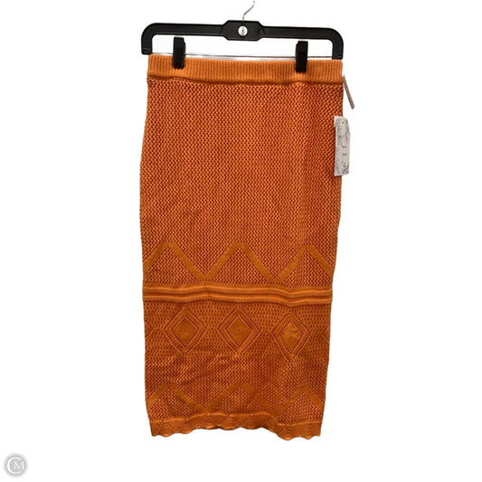 Skirt Midi By Cme In Orange, Size: M