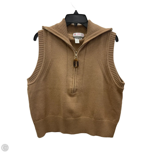 Vest Sweater By Joie In Brown, Size: Xl
