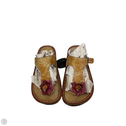 Sandals Flats By Cma In Brown, Size: 8.5