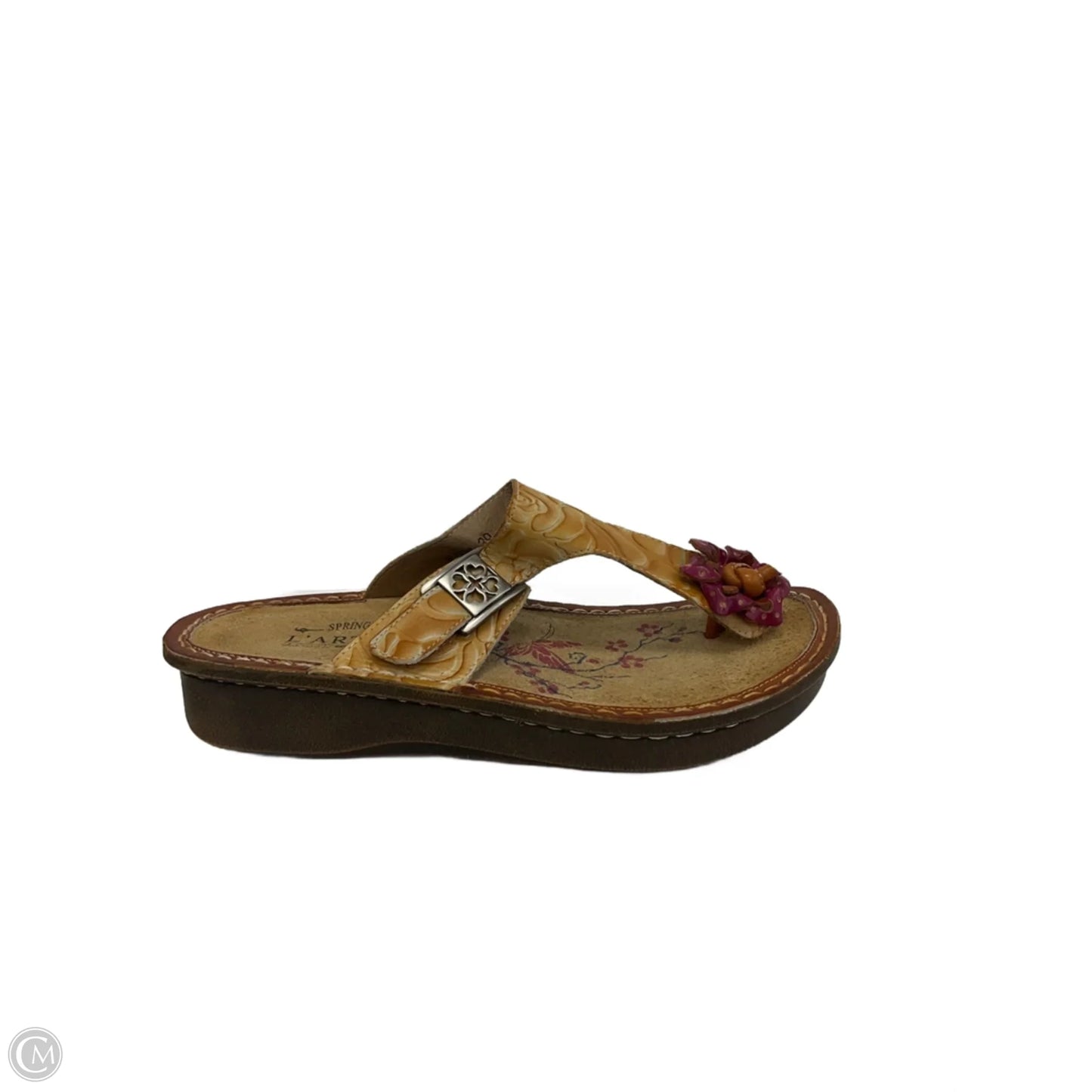 Sandals Flats By Cma In Brown, Size: 8.5