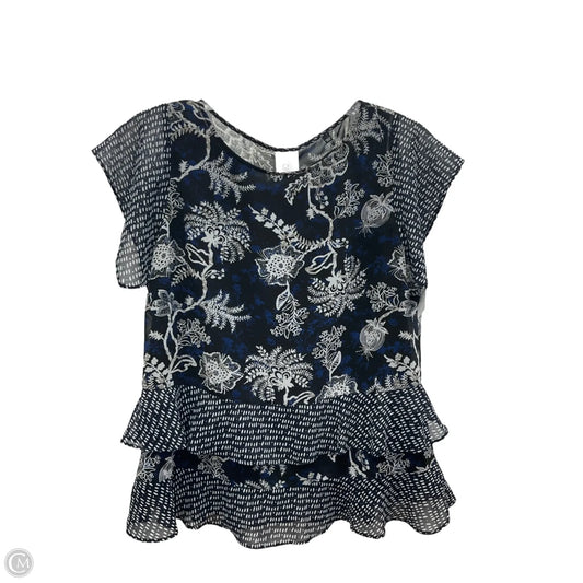 Top Short Sleeve By Cabi In Blue, Size: S