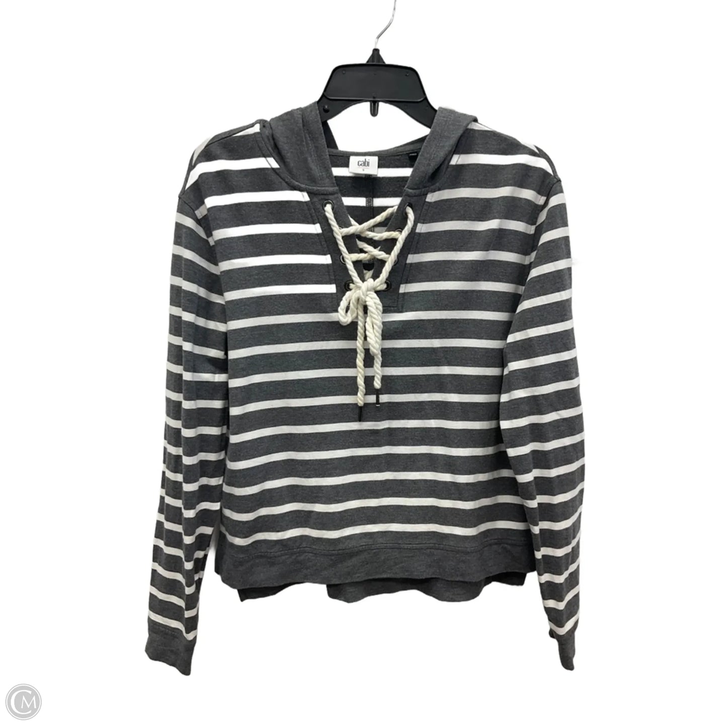 Top Long Sleeve By Cabi In Grey, Size: S
