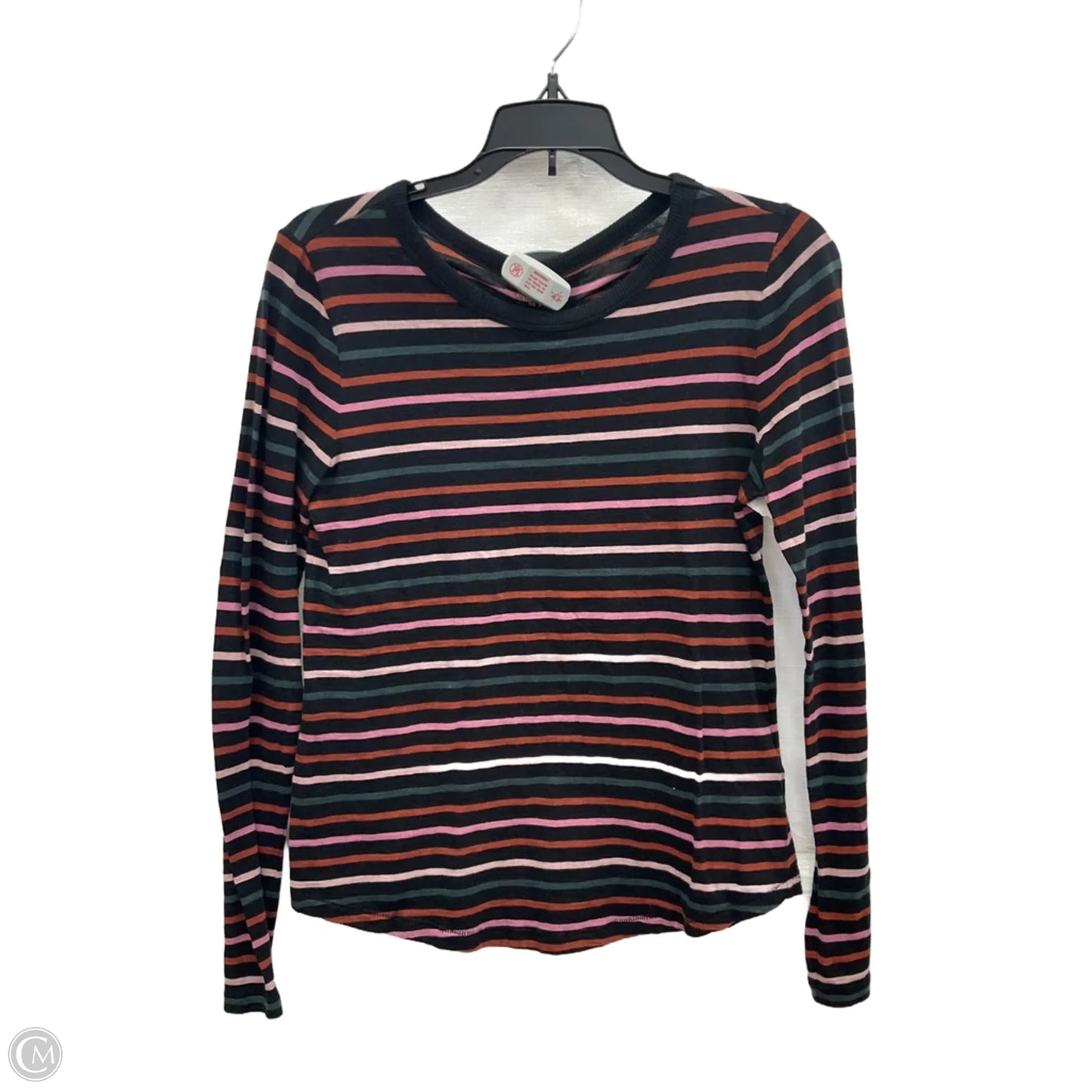Top Long Sleeve Basic By Madewell In Striped Pattern, Size: S