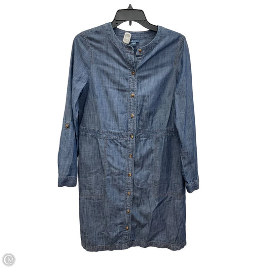 Dress Casual Maxi By J. Jill In Blue Denim, Size: S