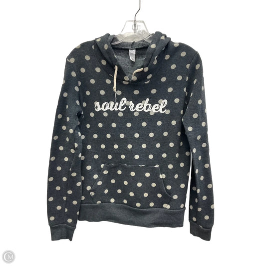 Sweatshirt Hoodie By Alternative In Polkadot Pattern, Size: S