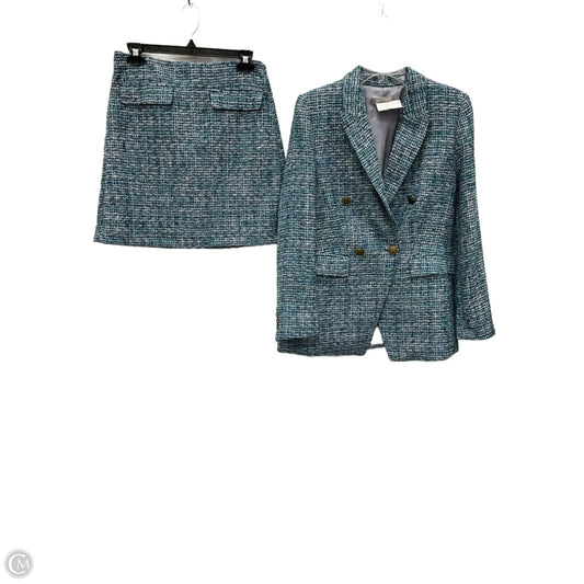 Skirt Suit 2pc By Loft In Blue, Size: 6