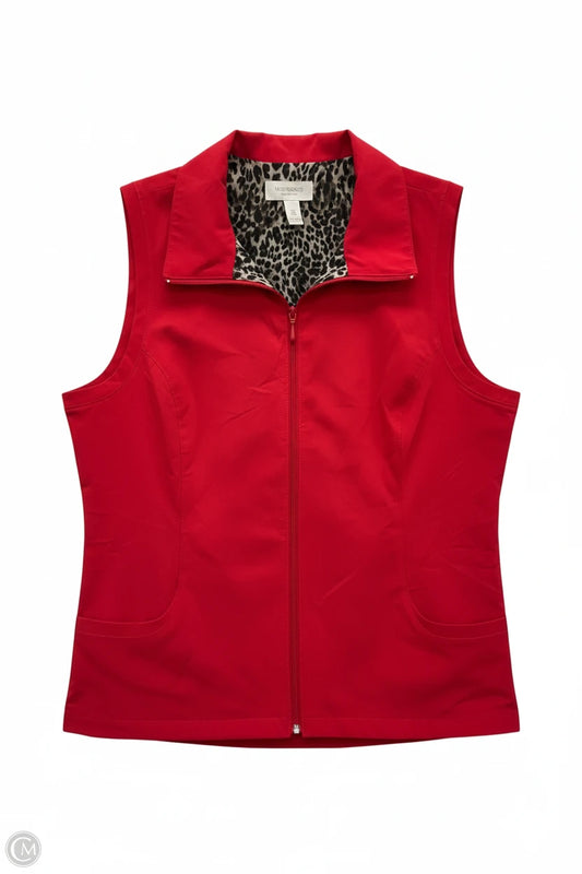 Vest Other By Chicos In Red, Size: Xl