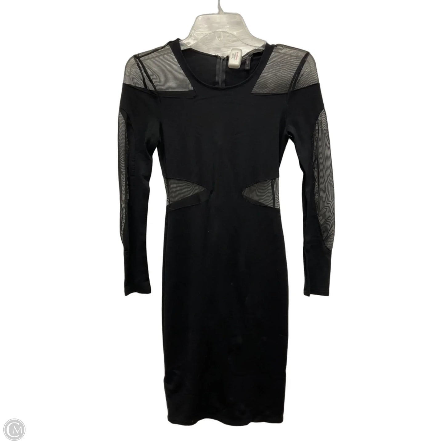 Dress Party Midi By Bcbgmaxazria In Black, Size: Xs