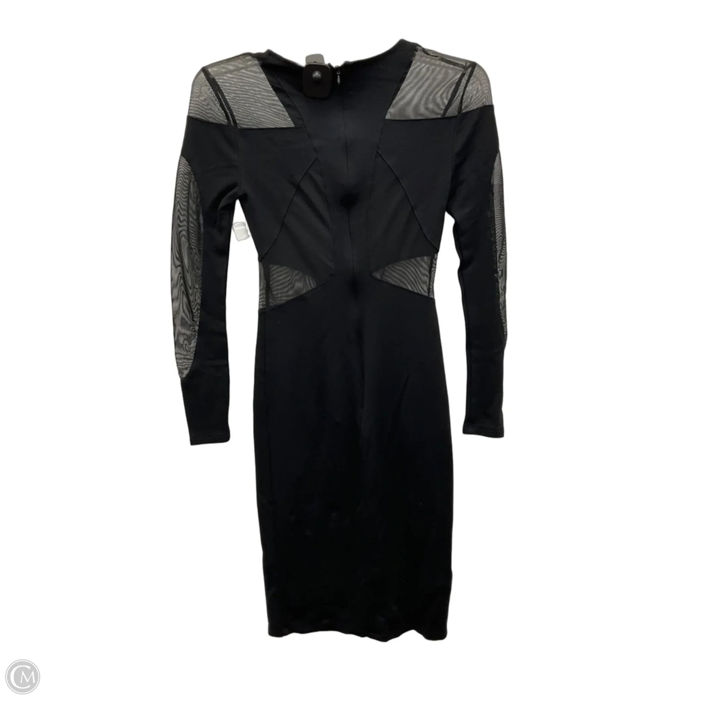 Dress Party Midi By Bcbgmaxazria In Black, Size: Xs