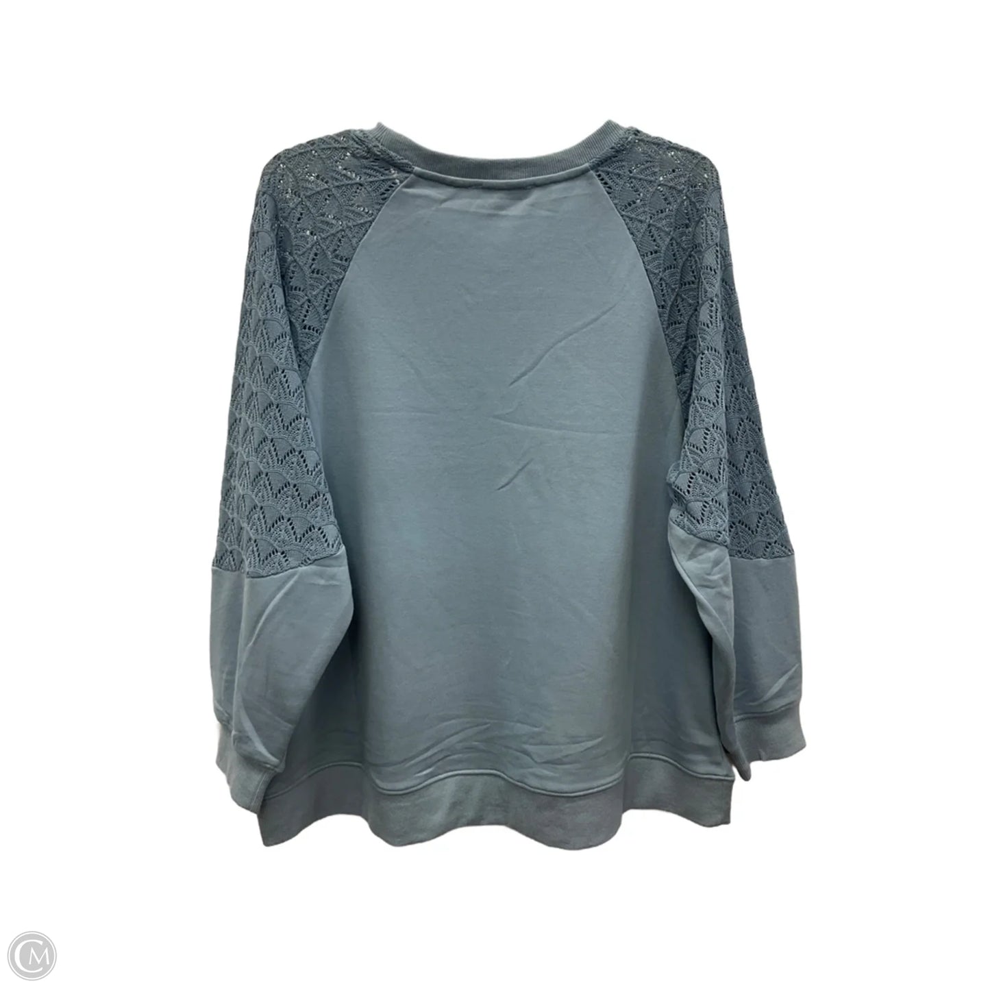 Top Long Sleeve By Cme In Blue, Size: M
