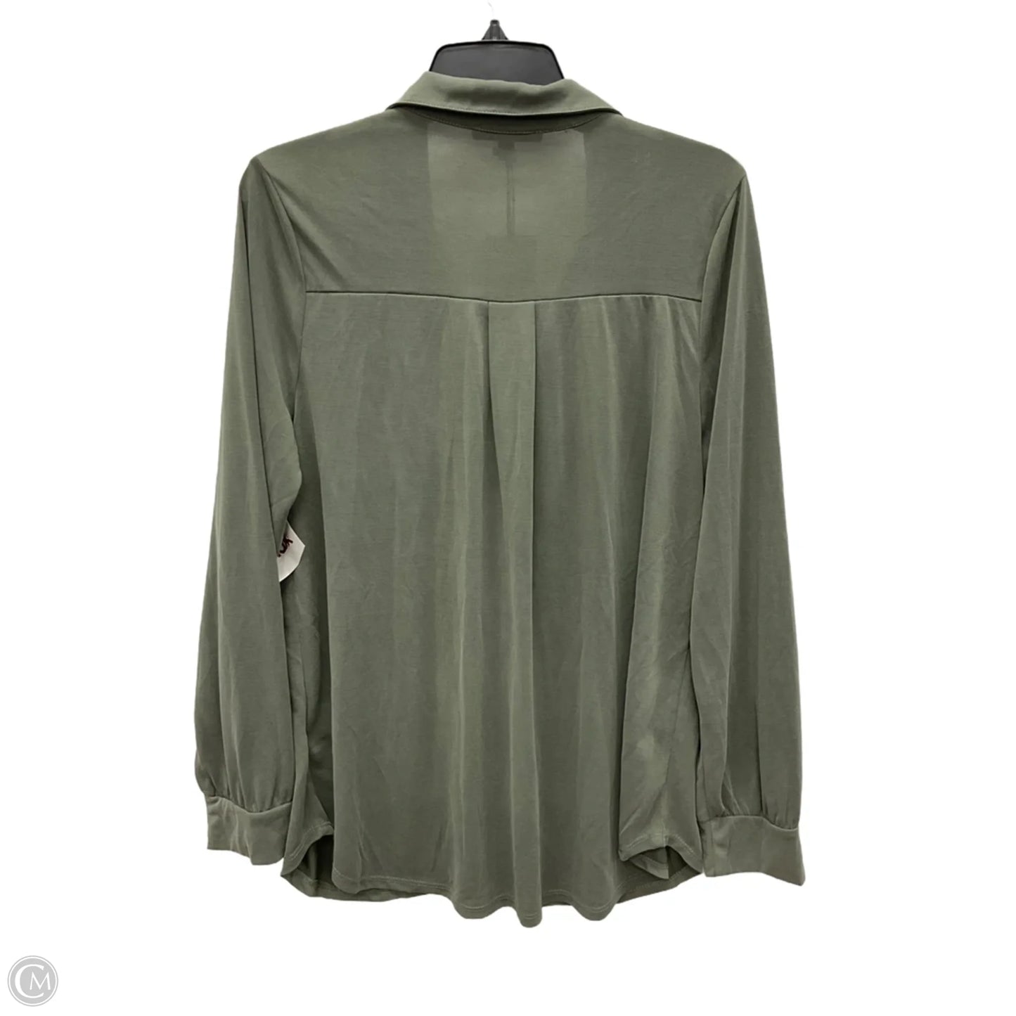 Blouse Long Sleeve By Green Envelope In Green, Size: Xl