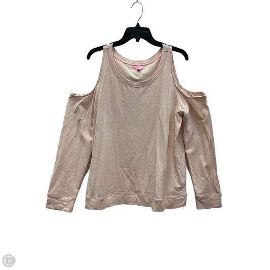 Top Long Sleeve Designer By Lilly Pulitzer In Pink, Size: Xl