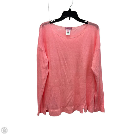 Top Long Sleeve Designer By Lilly Pulitzer In Coral, Size: Xl