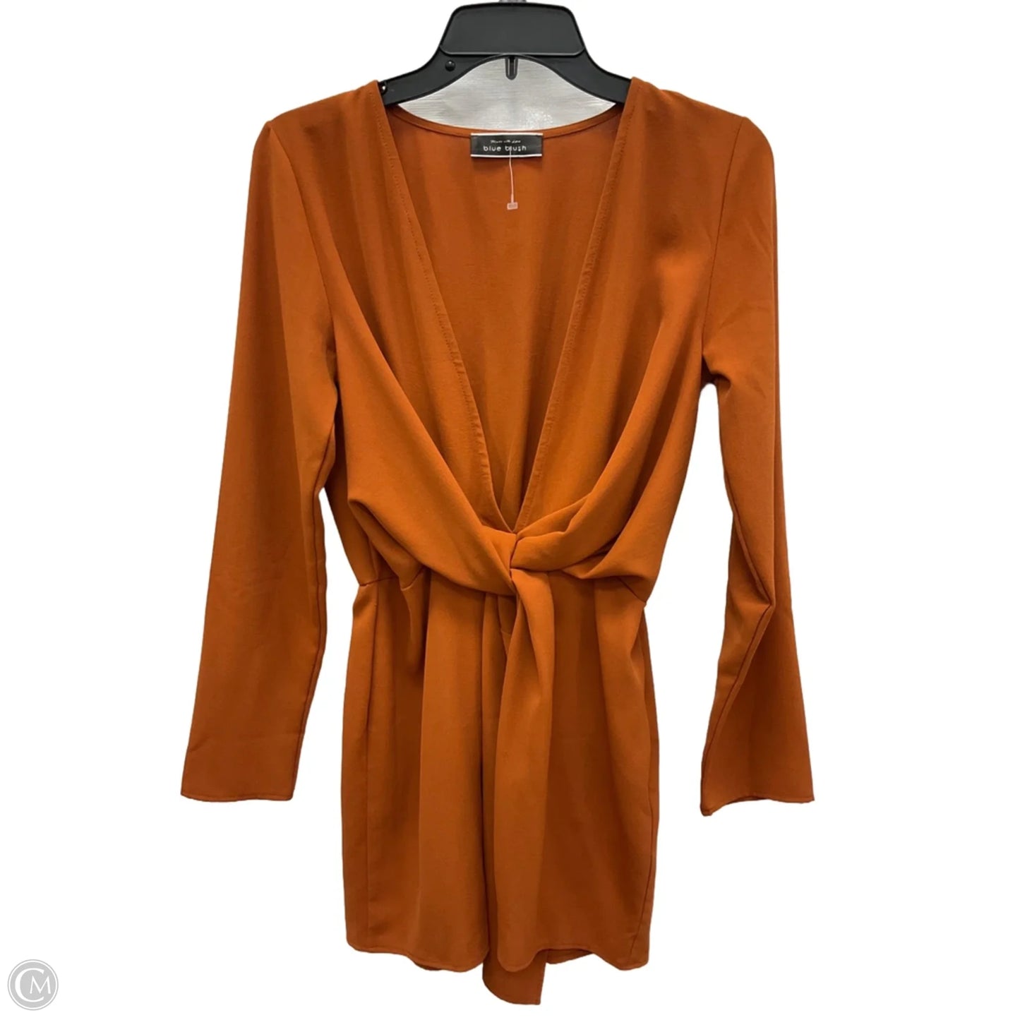 Top Long Sleeve By Blue Blush In Orange, Size: S