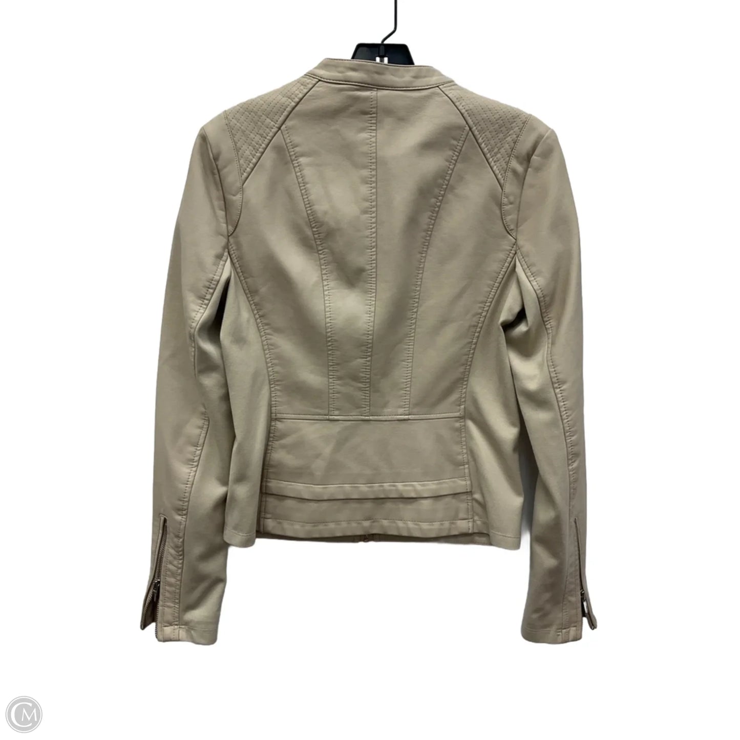Jacket Moto By Express In Beige, Size: S