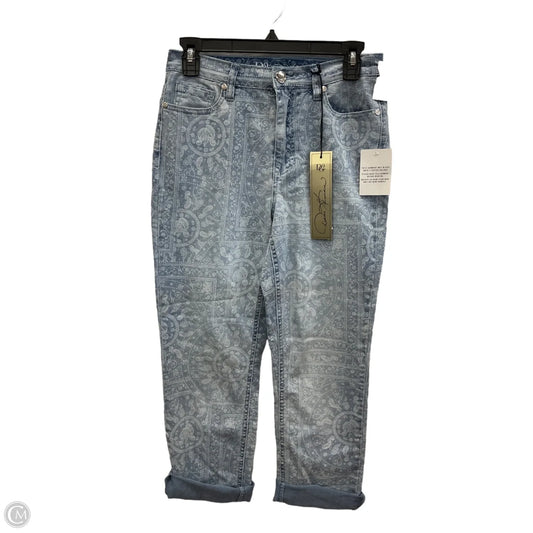 Jeans Cropped By Dg2 In Blue Denim, Size: 4l