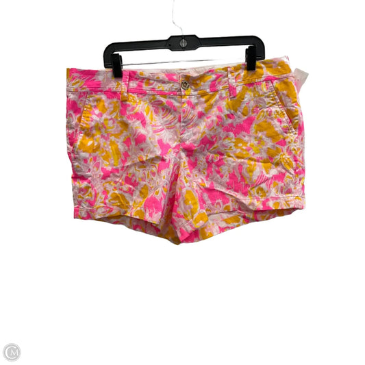 Shorts Designer By Lilly Pulitzer In Pink & Yellow, Size: 16