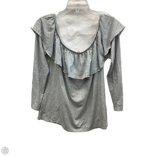 Top Long Sleeve Designer By Lilly Pulitzer In Grey, Size: Xl