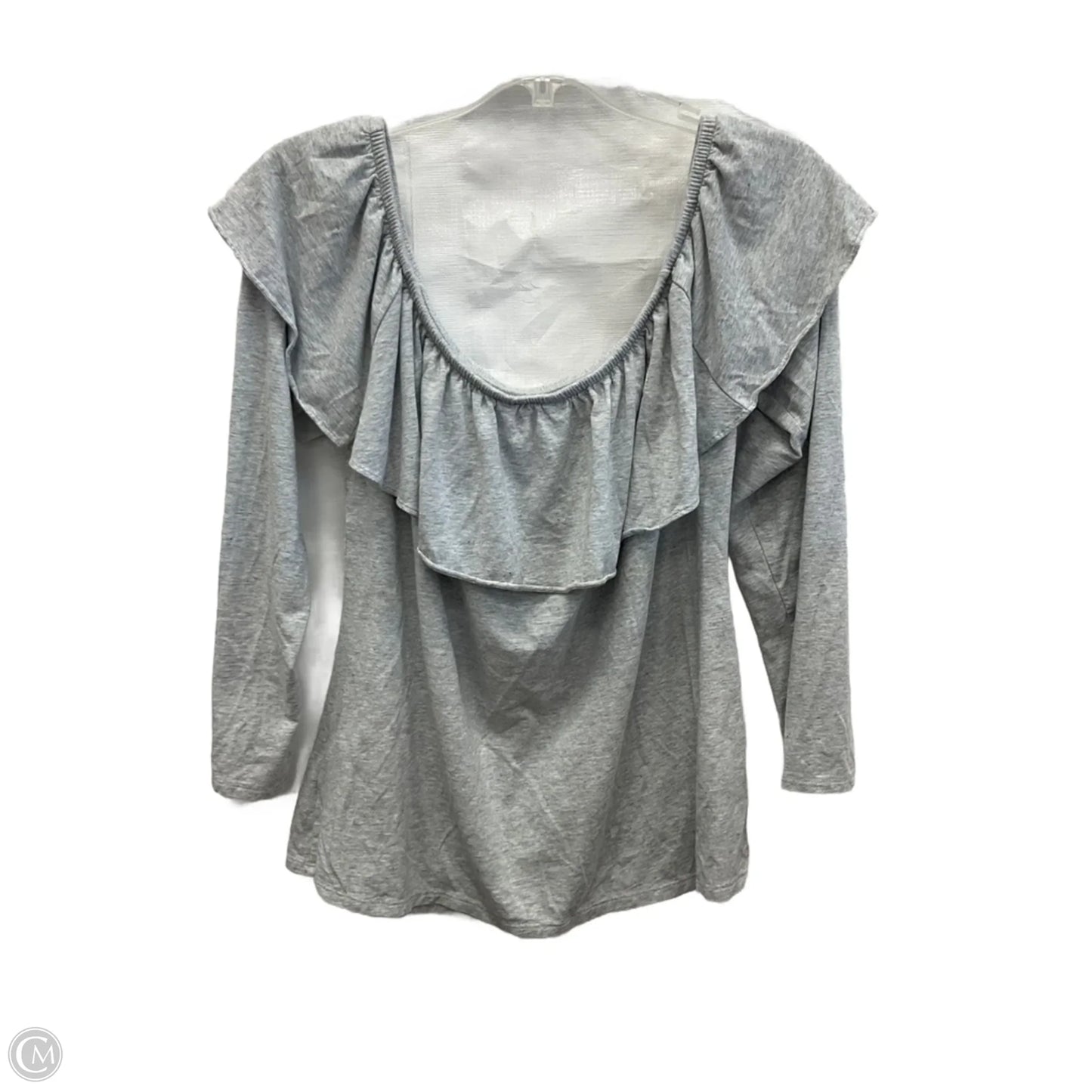 Top Long Sleeve Designer By Lilly Pulitzer In Grey, Size: Xl