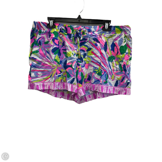 Shorts Designer By Lilly Pulitzer In Pink & Purple, Size: Xl