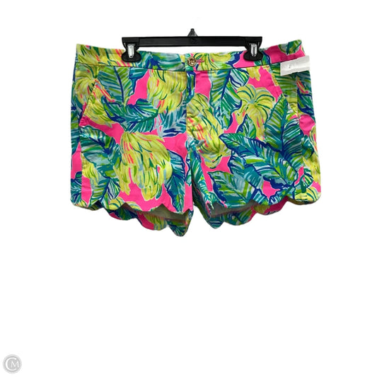 Shorts Designer By Lilly Pulitzer In Blue & Green, Size: 16
