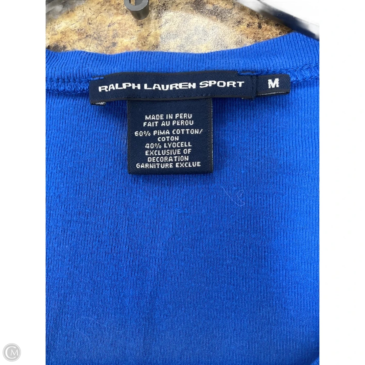 Top Long Sleeve Basic By Ralph Lauren In Blue, Size: M
