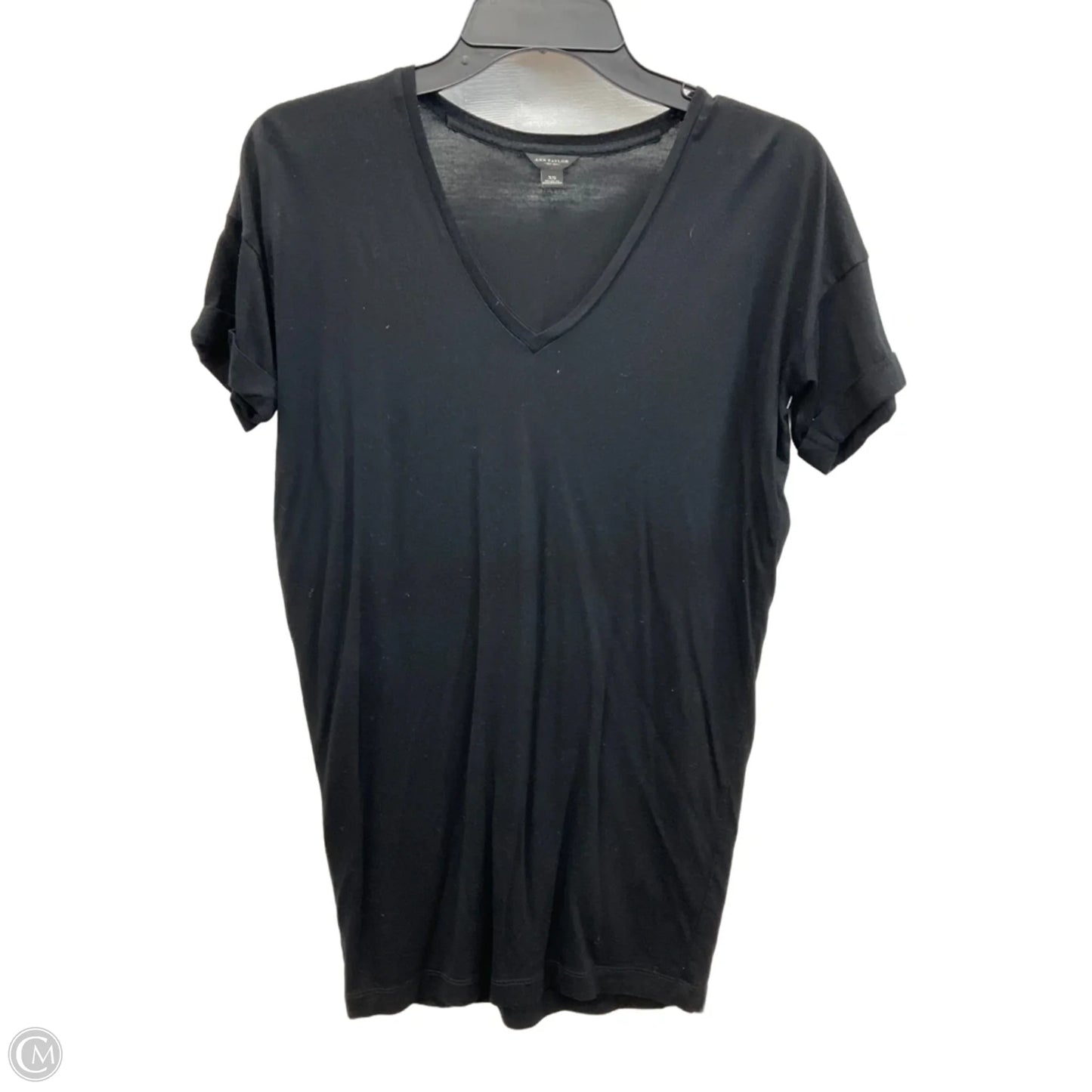 Top Short Sleeve Basic By Ann Taylor In Black, Size: Xs