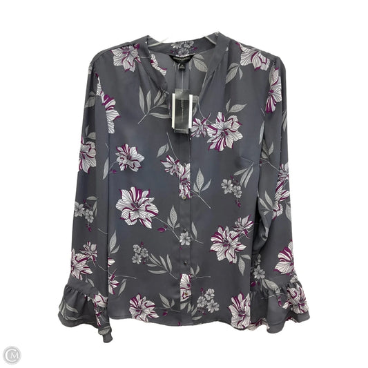 Top Long Sleeve By Banana Republic In Grey, Size: M